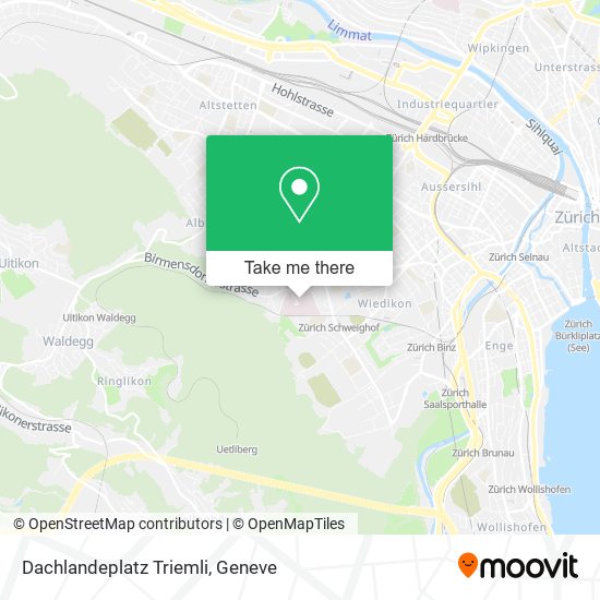 Dachlandeplatz Triemli map