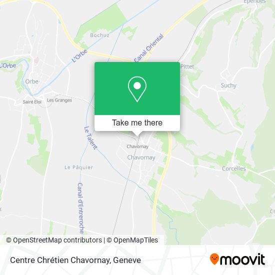 Centre Chrétien Chavornay map