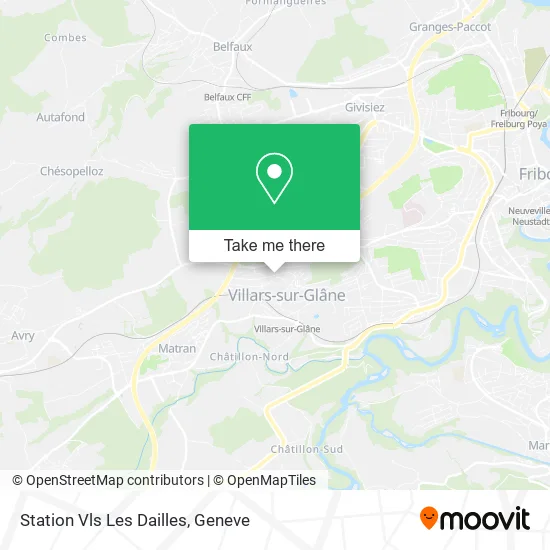 Station Vls Les Dailles map