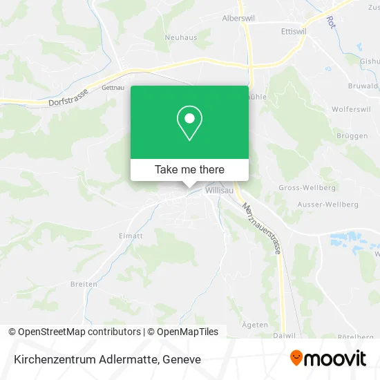 Kirchenzentrum Adlermatte map