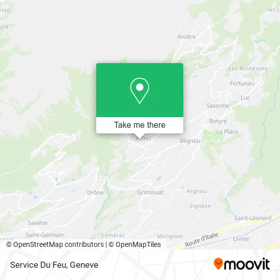 Service Du Feu map
