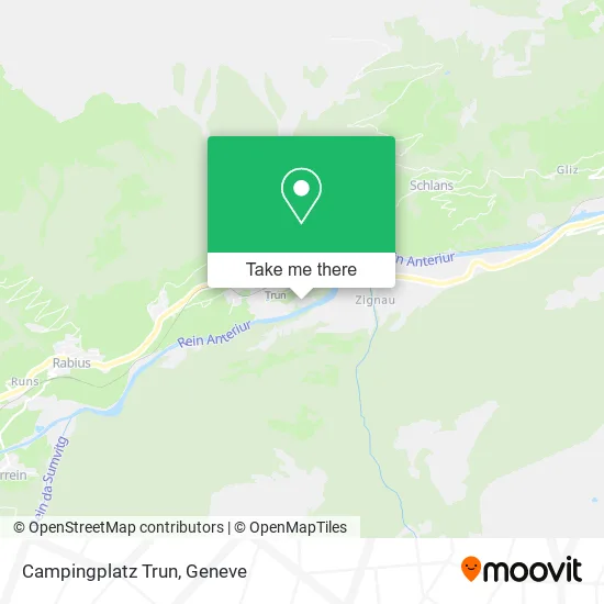 Campingplatz Trun map
