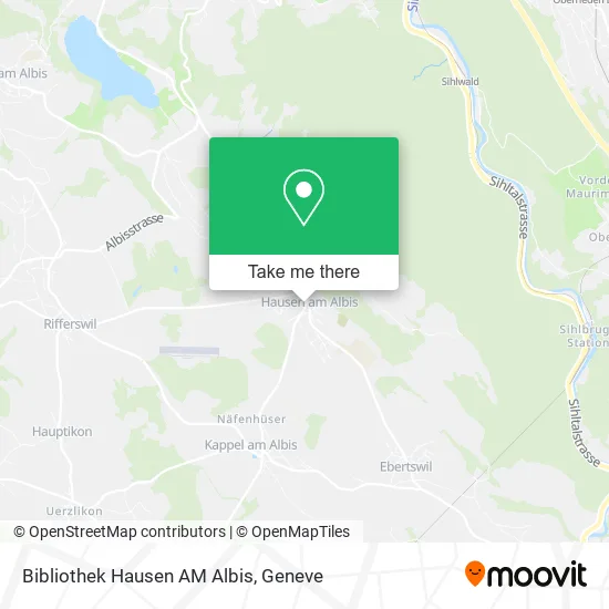 Bibliothek Hausen AM Albis map
