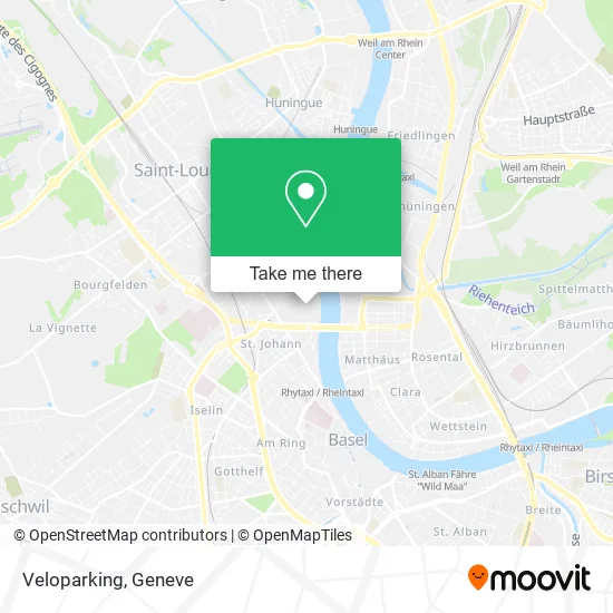Veloparking map