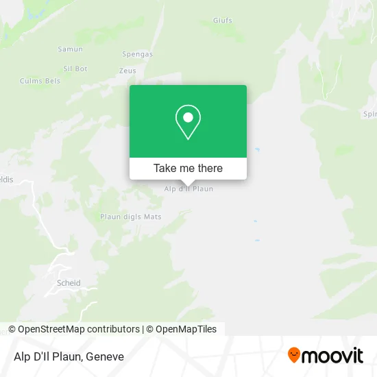 Alp D'Il Plaun map