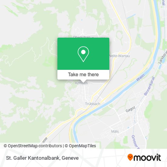 St. Galler Kantonalbank map