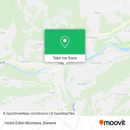 Hotel Eden Montana map