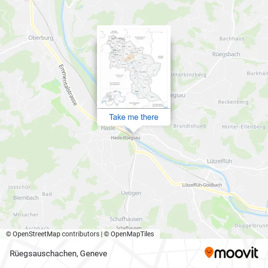 Rüegsauschachen map