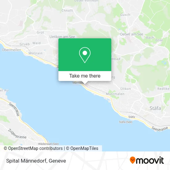 Spital Männedorf map