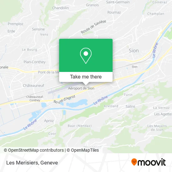 Les Merisiers map