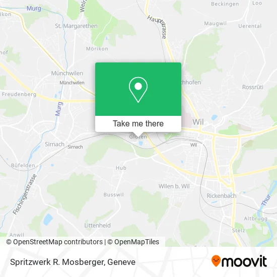 Spritzwerk R. Mosberger map