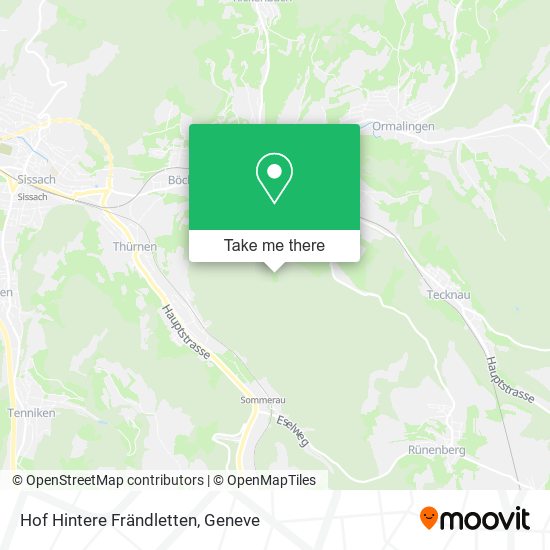 Hof Hintere Frändletten map