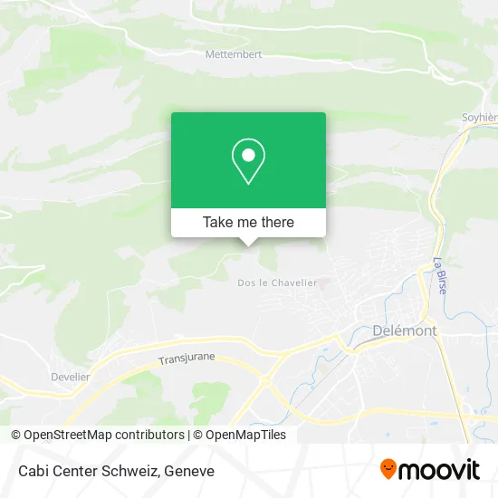 Cabi Center Schweiz map