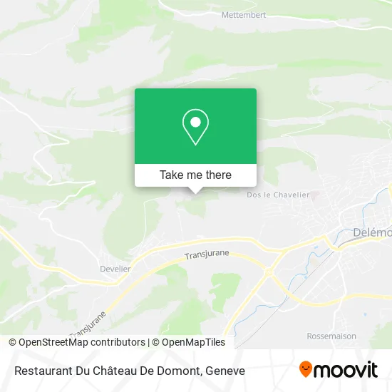 Restaurant Du Château De Domont map