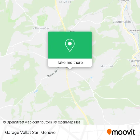 Garage Vallat Sàrl map