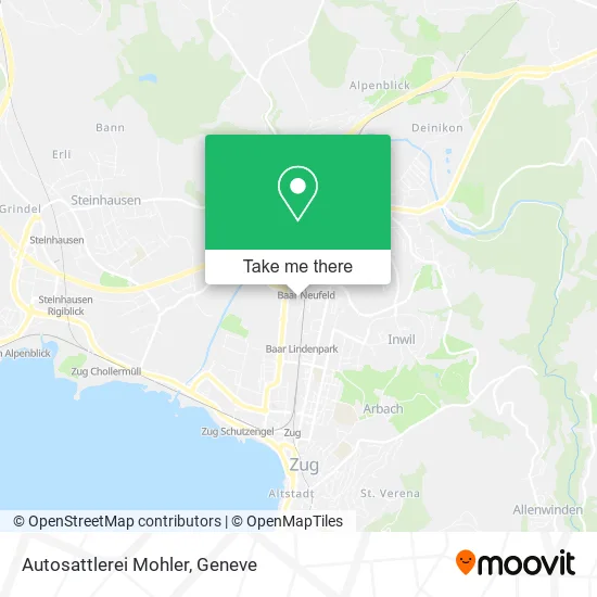 Autosattlerei Mohler map