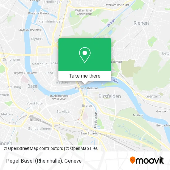 Pegel Basel (Rheinhalle) map