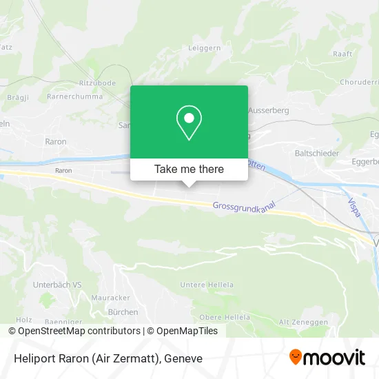 Heliport Raron (Air Zermatt) map