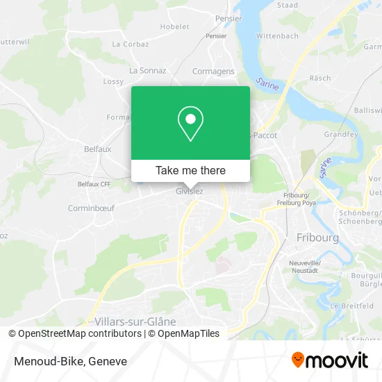 Menoud-Bike map