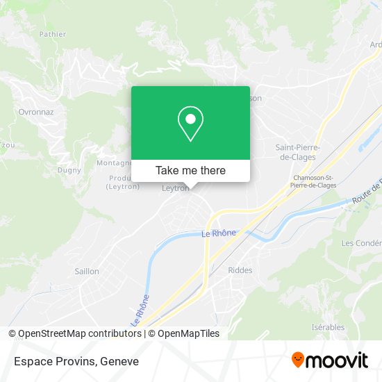 Espace Provins map