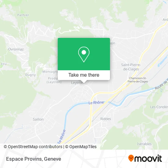 Espace Provins map