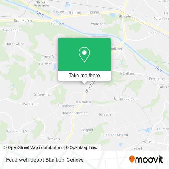 Feuerwehrdepot Bänikon map