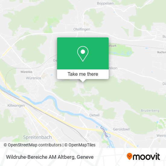 Wildruhe-Bereiche AM Altberg map