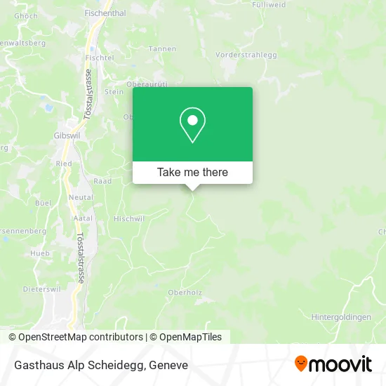 Gasthaus Alp Scheidegg map