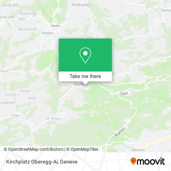 Kirchplatz Oberegg-Ai map