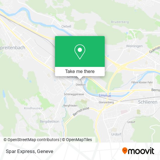 Spar Express map