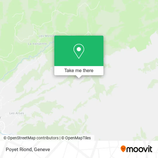 Poyet Riond map