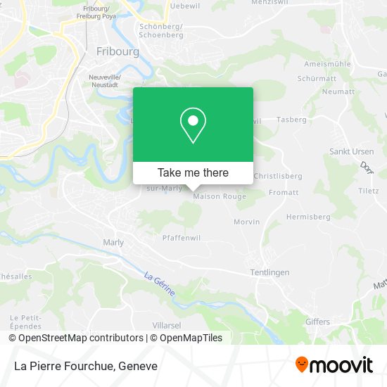 La Pierre Fourchue map