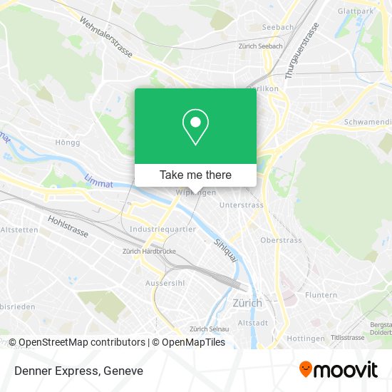 Denner Express map