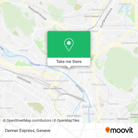Denner Express map