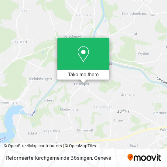 Reformierte Kirchgemeinde Bösingen map