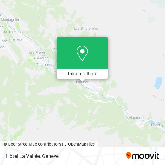 Hôtel La Vallée map