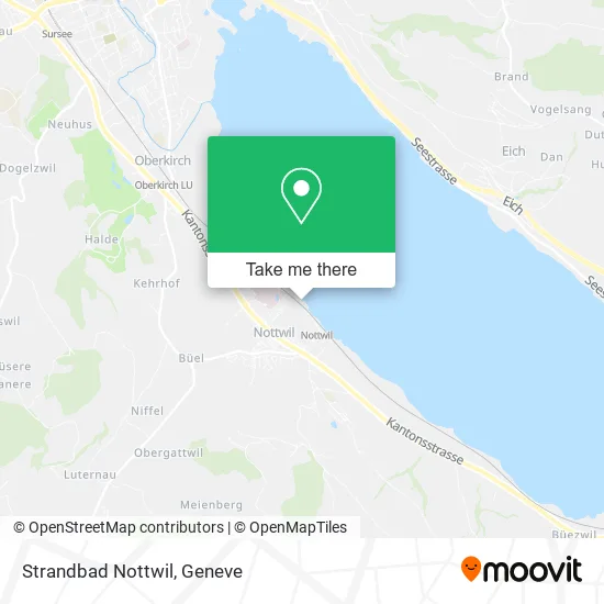 Strandbad Nottwil map