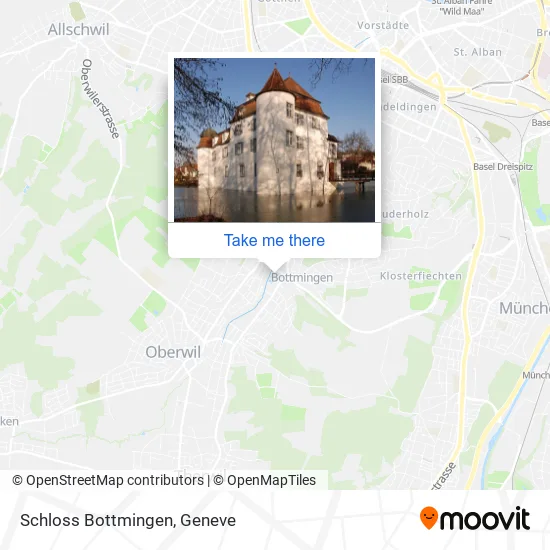 Schloss Bottmingen map