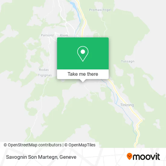 Savognin Son Martegn map