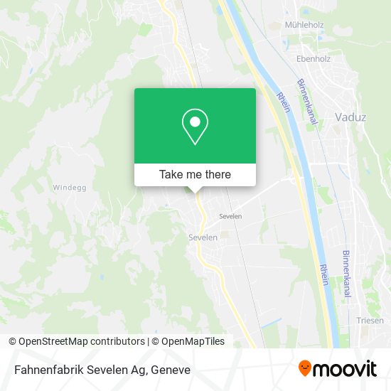 Fahnenfabrik Sevelen Ag map
