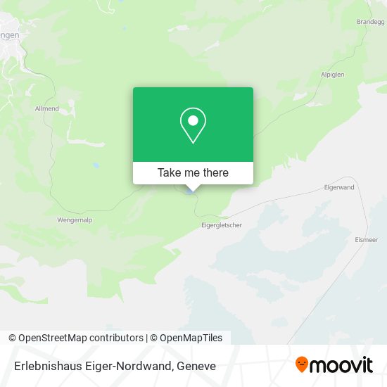 Erlebnishaus Eiger-Nordwand map