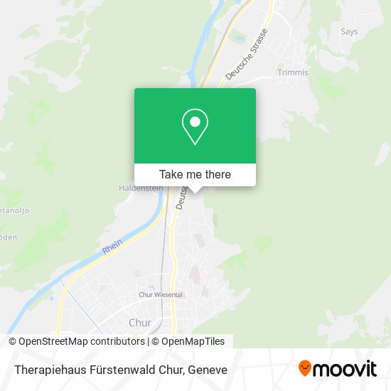 Therapiehaus Fürstenwald Chur map