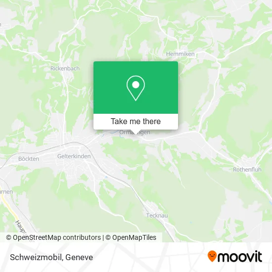 Schweizmobil map
