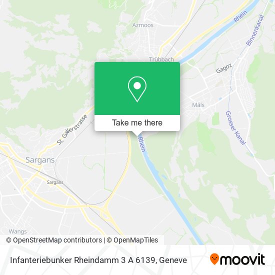 Infanteriebunker Rheindamm 3 A 6139 map