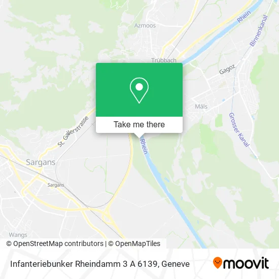 Infanteriebunker Rheindamm 3 A 6139 map