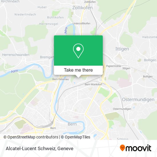 Alcatel-Lucent Schweiz map