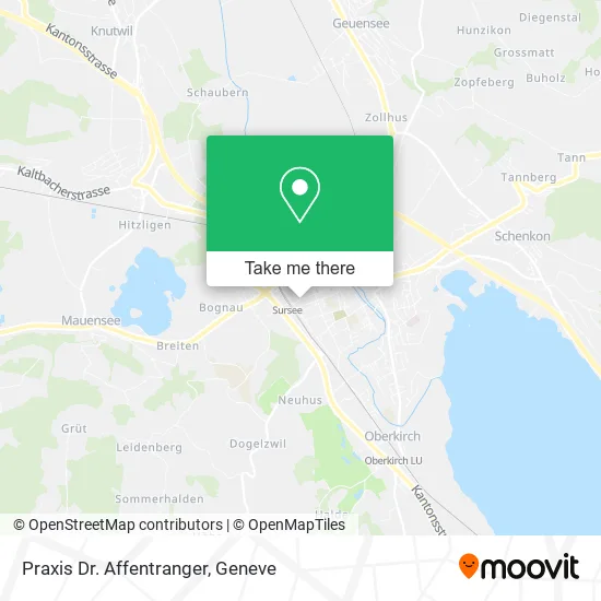 Praxis Dr. Affentranger map