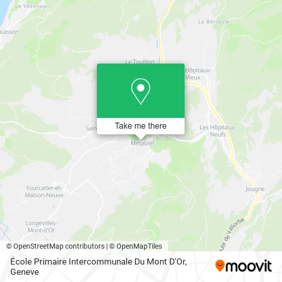 École Primaire Intercommunale Du Mont D'Or map