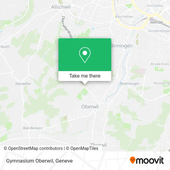 Gymnasium Oberwil map