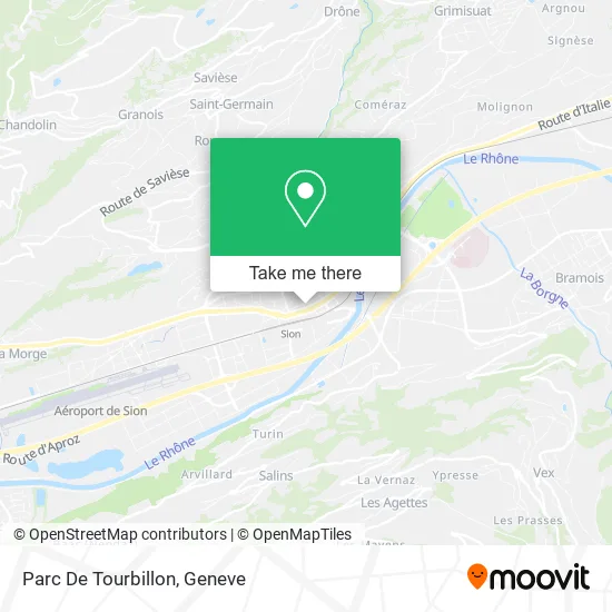 Parc De Tourbillon map